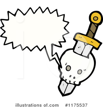 Royalty-Free (RF) Skull Clipart Illustration by lineartestpilot - Stock Sample #1175537