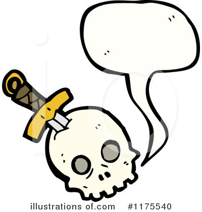Royalty-Free (RF) Skull Clipart Illustration by lineartestpilot - Stock Sample #1175540