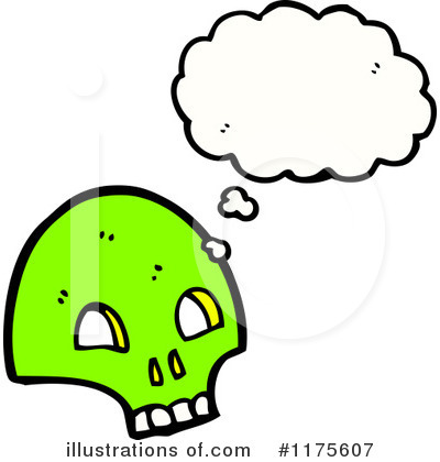 Royalty-Free (RF) Skull Clipart Illustration by lineartestpilot - Stock Sample #1175607