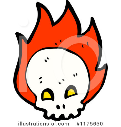 Royalty-Free (RF) Skull Clipart Illustration by lineartestpilot - Stock Sample #1175650