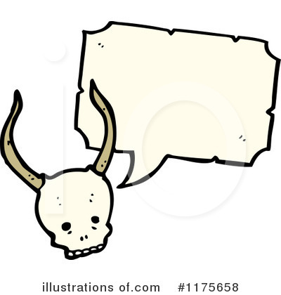 Royalty-Free (RF) Skull Clipart Illustration by lineartestpilot - Stock Sample #1175658