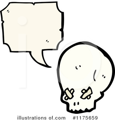 Royalty-Free (RF) Skull Clipart Illustration by lineartestpilot - Stock Sample #1175659