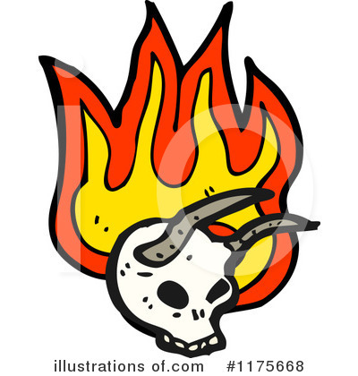 Royalty-Free (RF) Skull Clipart Illustration by lineartestpilot - Stock Sample #1175668