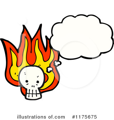 Royalty-Free (RF) Skull Clipart Illustration by lineartestpilot - Stock Sample #1175675