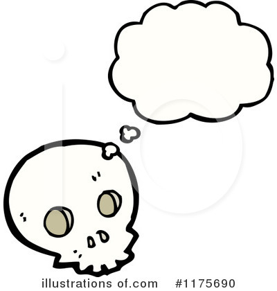 Royalty-Free (RF) Skull Clipart Illustration by lineartestpilot - Stock Sample #1175690