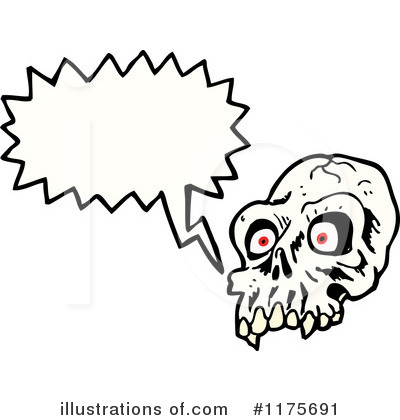 Royalty-Free (RF) Skull Clipart Illustration by lineartestpilot - Stock Sample #1175691
