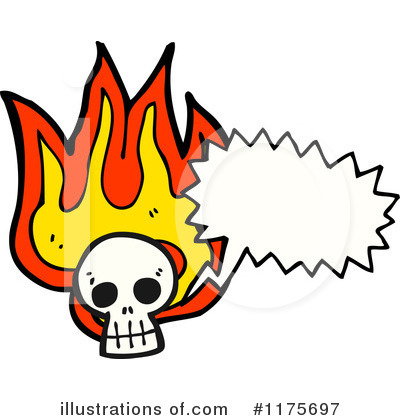 Royalty-Free (RF) Skull Clipart Illustration by lineartestpilot - Stock Sample #1175697
