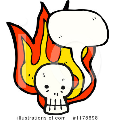 Royalty-Free (RF) Skull Clipart Illustration by lineartestpilot - Stock Sample #1175698