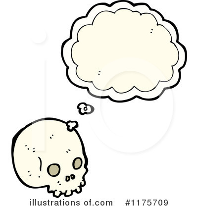 Royalty-Free (RF) Skull Clipart Illustration by lineartestpilot - Stock Sample #1175709