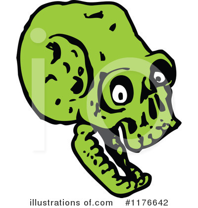 Royalty-Free (RF) Skull Clipart Illustration by lineartestpilot - Stock Sample #1176642