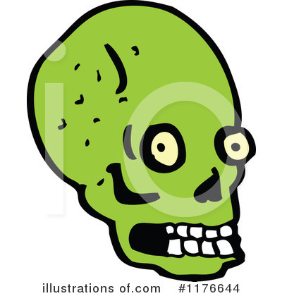 Royalty-Free (RF) Skull Clipart Illustration by lineartestpilot - Stock Sample #1176644