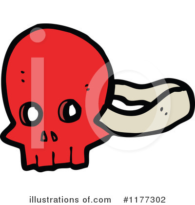 Royalty-Free (RF) Skull Clipart Illustration by lineartestpilot - Stock Sample #1177302