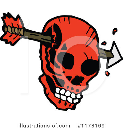 Royalty-Free (RF) Skull Clipart Illustration by lineartestpilot - Stock Sample #1178169