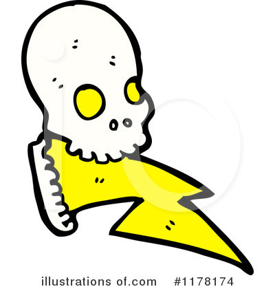 Royalty-Free (RF) Skull Clipart Illustration by lineartestpilot - Stock Sample #1178174