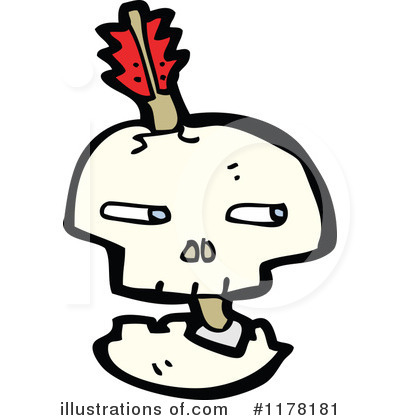 Royalty-Free (RF) Skull Clipart Illustration by lineartestpilot - Stock Sample #1178181