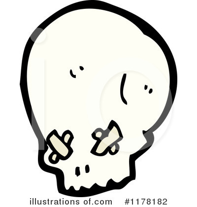 Royalty-Free (RF) Skull Clipart Illustration by lineartestpilot - Stock Sample #1178182