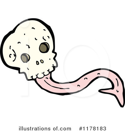 Royalty-Free (RF) Skull Clipart Illustration by lineartestpilot - Stock Sample #1178183