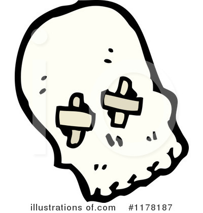Royalty-Free (RF) Skull Clipart Illustration by lineartestpilot - Stock Sample #1178187