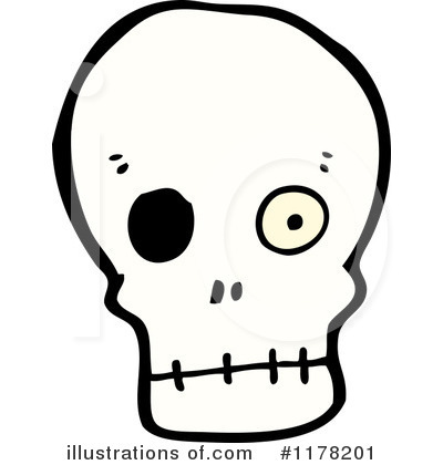 Royalty-Free (RF) Skull Clipart Illustration by lineartestpilot - Stock Sample #1178201