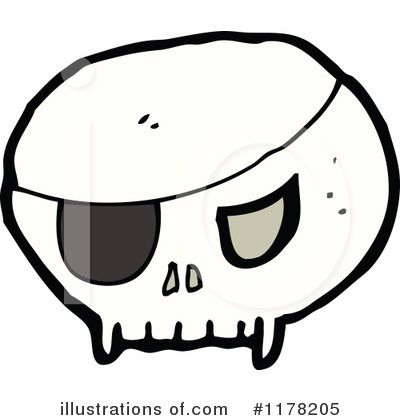 Royalty-Free (RF) Skull Clipart Illustration by lineartestpilot - Stock Sample #1178205