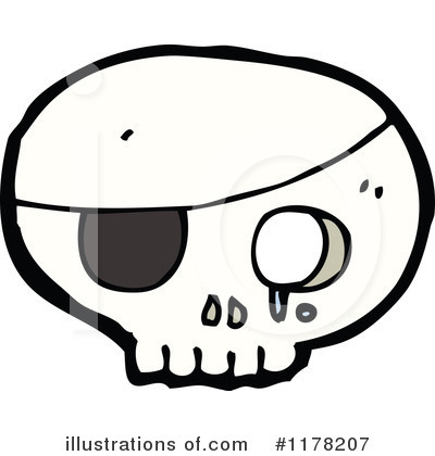 Royalty-Free (RF) Skull Clipart Illustration by lineartestpilot - Stock Sample #1178207