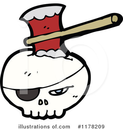Royalty-Free (RF) Skull Clipart Illustration by lineartestpilot - Stock Sample #1178209