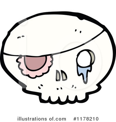 Royalty-Free (RF) Skull Clipart Illustration by lineartestpilot - Stock Sample #1178210