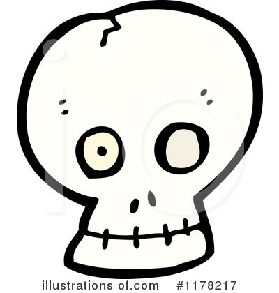 Royalty-Free (RF) Skull Clipart Illustration by lineartestpilot - Stock Sample #1178217