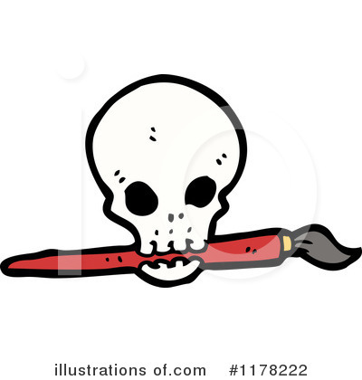 Royalty-Free (RF) Skull Clipart Illustration by lineartestpilot - Stock Sample #1178222