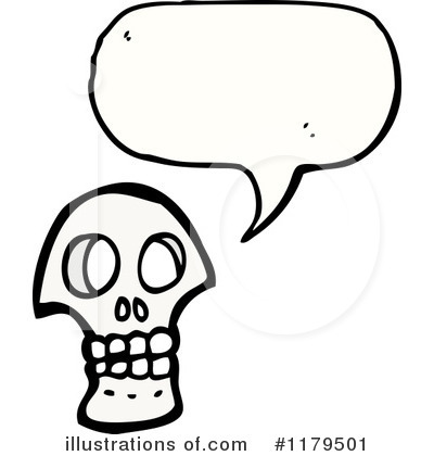 Royalty-Free (RF) Skull Clipart Illustration by lineartestpilot - Stock Sample #1179501