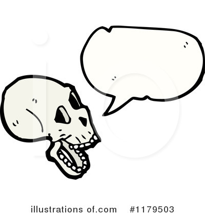 Royalty-Free (RF) Skull Clipart Illustration by lineartestpilot - Stock Sample #1179503