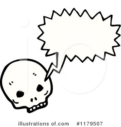 Royalty-Free (RF) Skull Clipart Illustration by lineartestpilot - Stock Sample #1179507