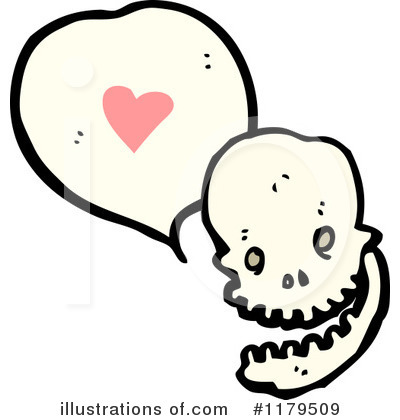 Royalty-Free (RF) Skull Clipart Illustration by lineartestpilot - Stock Sample #1179509