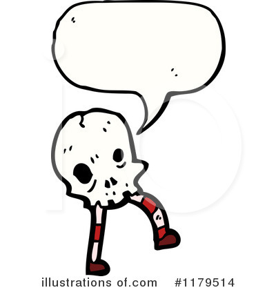 Royalty-Free (RF) Skull Clipart Illustration by lineartestpilot - Stock Sample #1179514