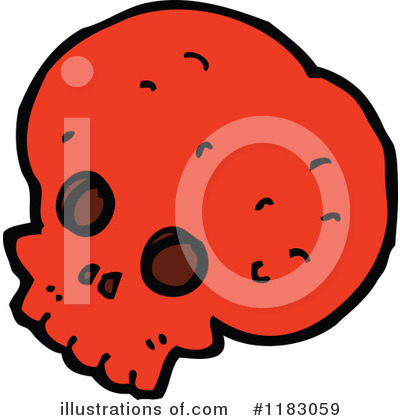 Royalty-Free (RF) Skull Clipart Illustration by lineartestpilot - Stock Sample #1183059