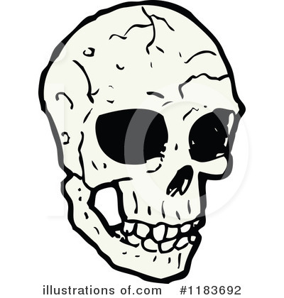 Royalty-Free (RF) Skull Clipart Illustration by lineartestpilot - Stock Sample #1183692