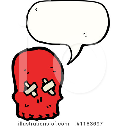 Royalty-Free (RF) Skull Clipart Illustration by lineartestpilot - Stock Sample #1183697