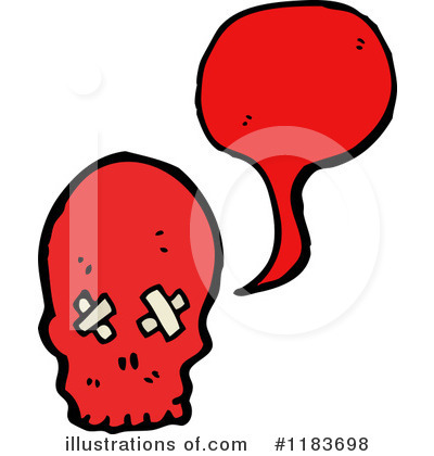 Royalty-Free (RF) Skull Clipart Illustration by lineartestpilot - Stock Sample #1183698