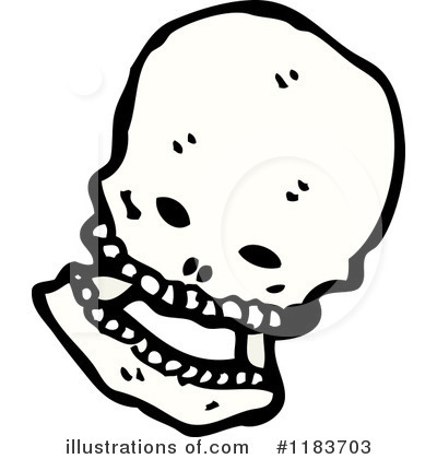 Royalty-Free (RF) Skull Clipart Illustration by lineartestpilot - Stock Sample #1183703