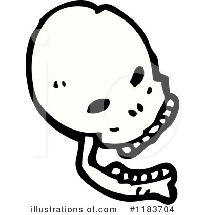 Royalty-Free (RF) Skull Clipart Illustration by lineartestpilot - Stock Sample #1183704