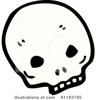 Royalty-Free (RF) Skull Clipart Illustration by lineartestpilot - Stock Sample #1183705