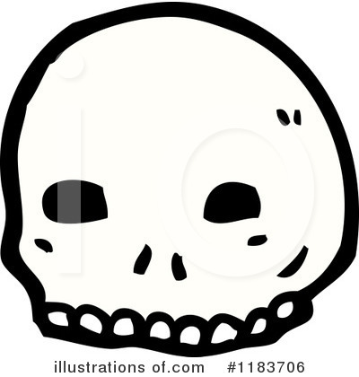 Royalty-Free (RF) Skull Clipart Illustration by lineartestpilot - Stock Sample #1183706