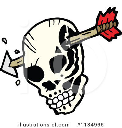 Royalty-Free (RF) Skull Clipart Illustration by lineartestpilot - Stock Sample #1184966
