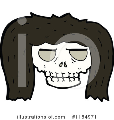 Royalty-Free (RF) Skull Clipart Illustration by lineartestpilot - Stock Sample #1184971