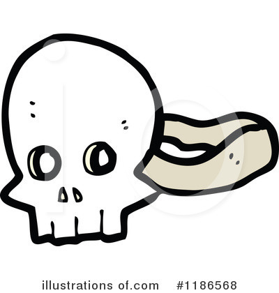 Royalty-Free (RF) Skull Clipart Illustration by lineartestpilot - Stock Sample #1186568