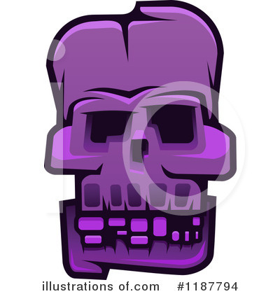 Royalty-Free (RF) Skull Clipart Illustration by Vector Tradition SM - Stock Sample #1187794