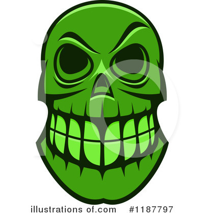 Royalty-Free (RF) Skull Clipart Illustration by Vector Tradition SM - Stock Sample #1187797