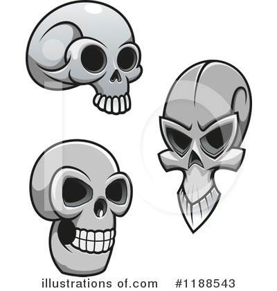 Royalty-Free (RF) Skull Clipart Illustration by Vector Tradition SM - Stock Sample #1188543