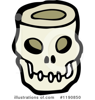 Royalty-Free (RF) Skull Clipart Illustration by lineartestpilot - Stock Sample #1190850
