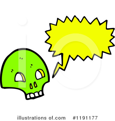Royalty-Free (RF) Skull Clipart Illustration by lineartestpilot - Stock Sample #1191177